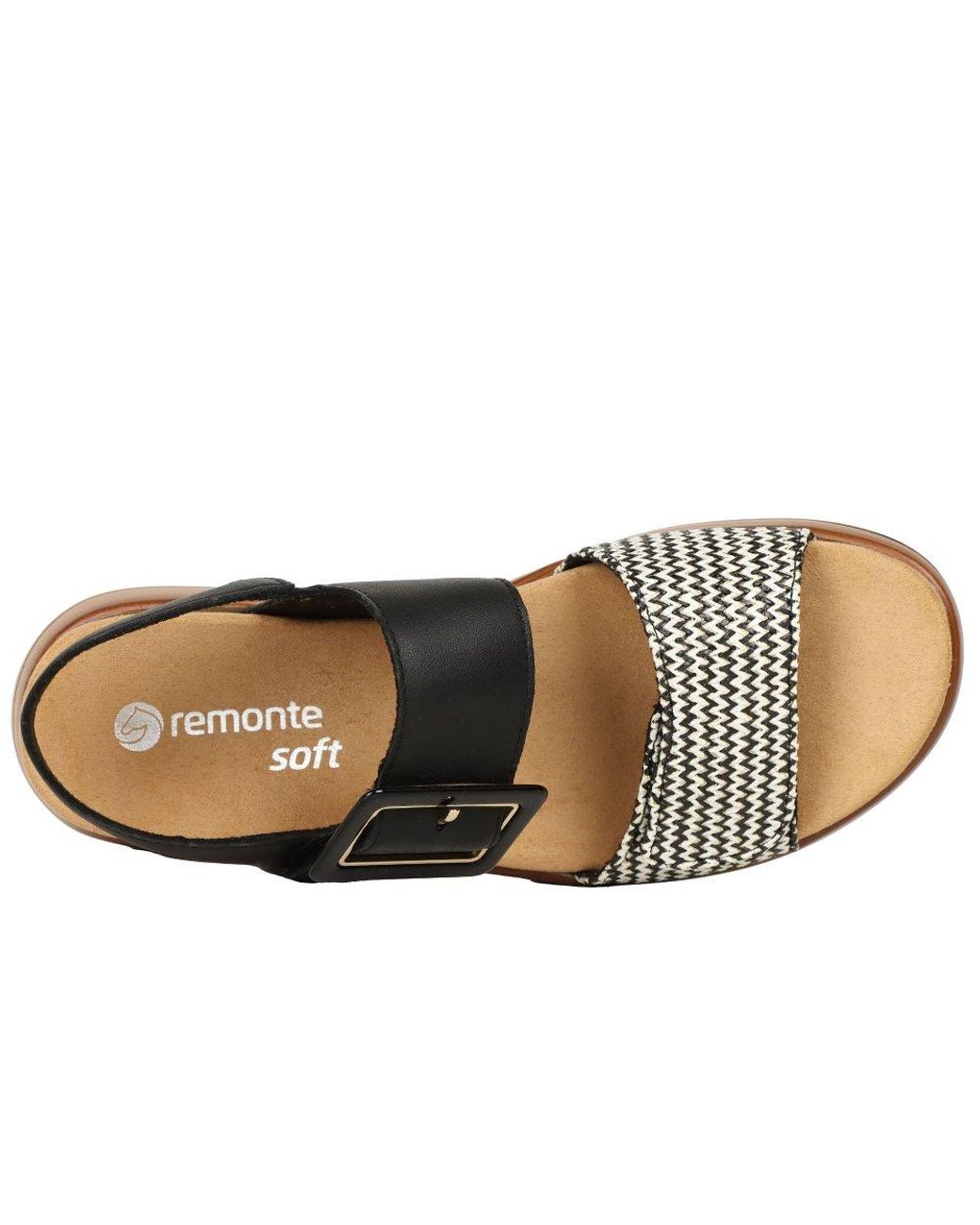Remonte Black Manila Sandals