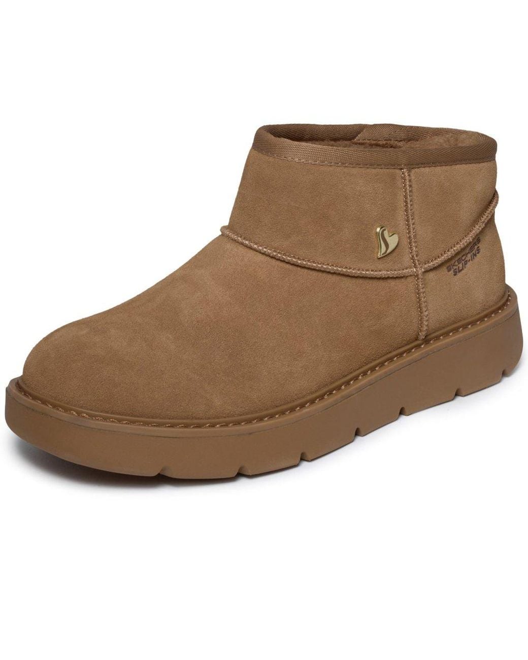 Skechers Brown Keepsakes Cozy Mini Ankle Boots
