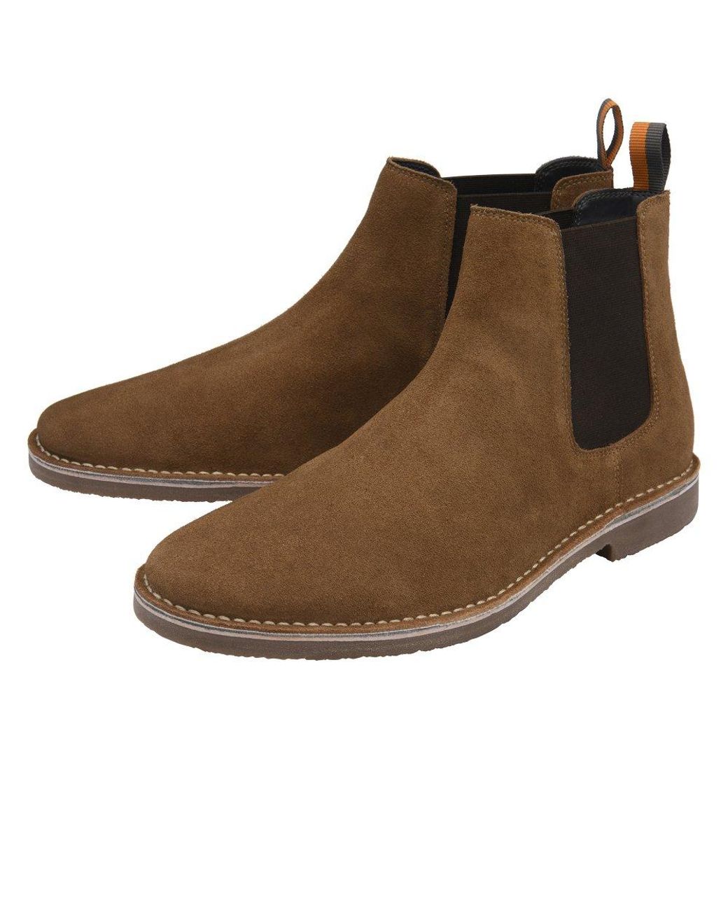 Frank Wright Brown Whipp Chelsea Boots for men