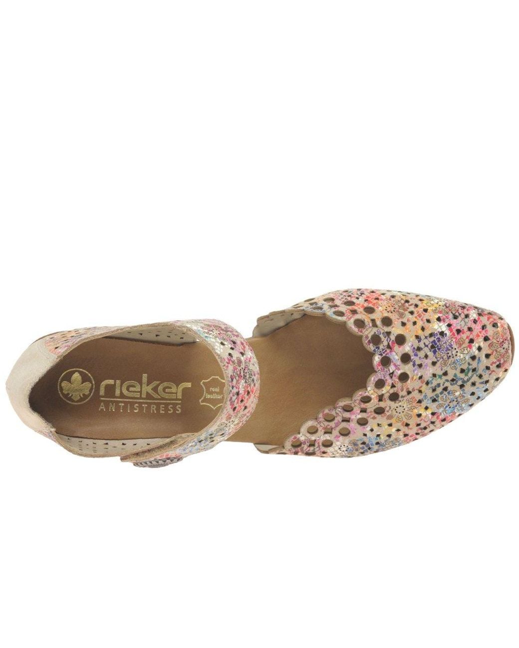 Rieker Brown Pia Open Court Shoes