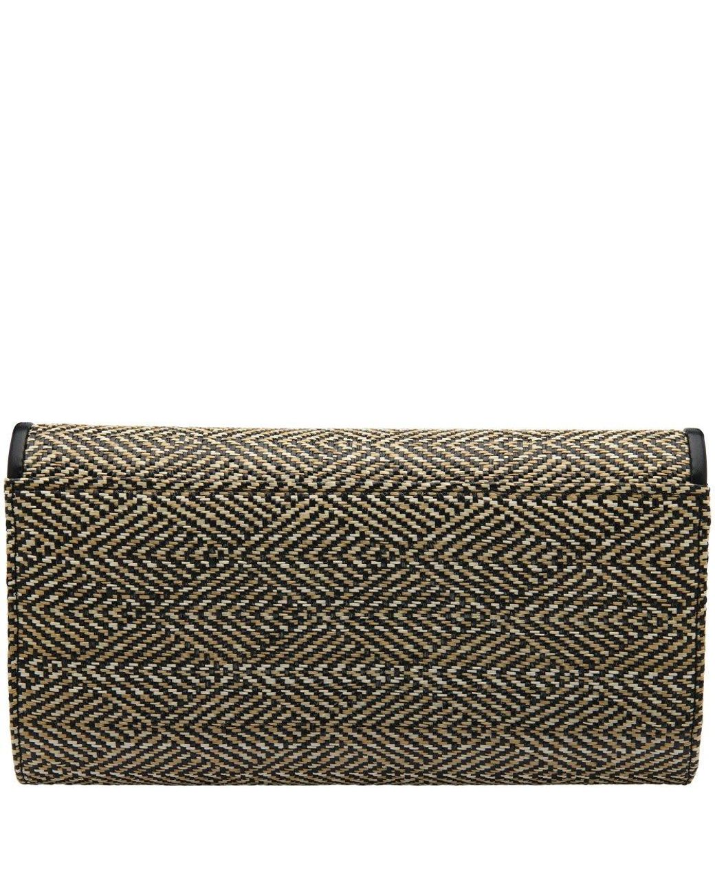 Lotus Metallic Chariot Clutch Bag