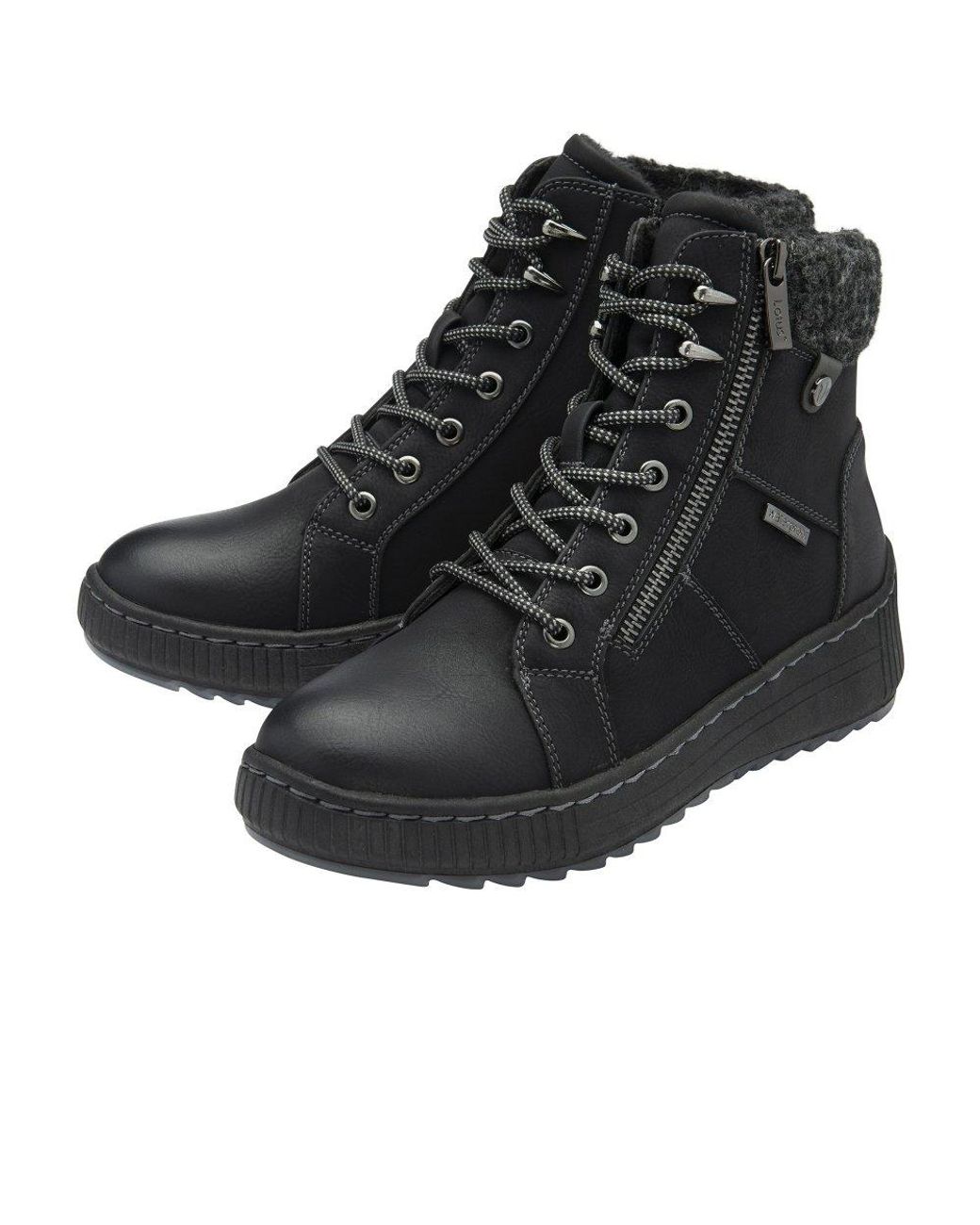 Lotus Black Penrithe Ankle Boots