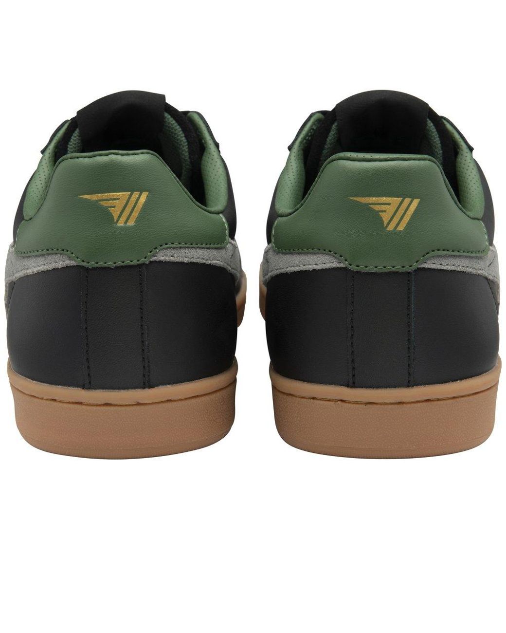 Gola Black Equipe Ii Leather Trainers for men
