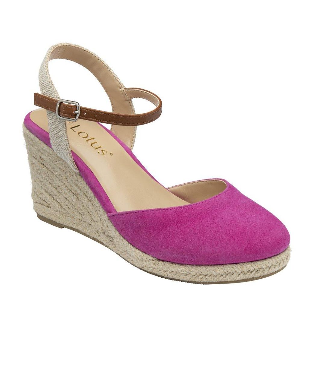 Lotus Purple Mariah Espadrille Wedges