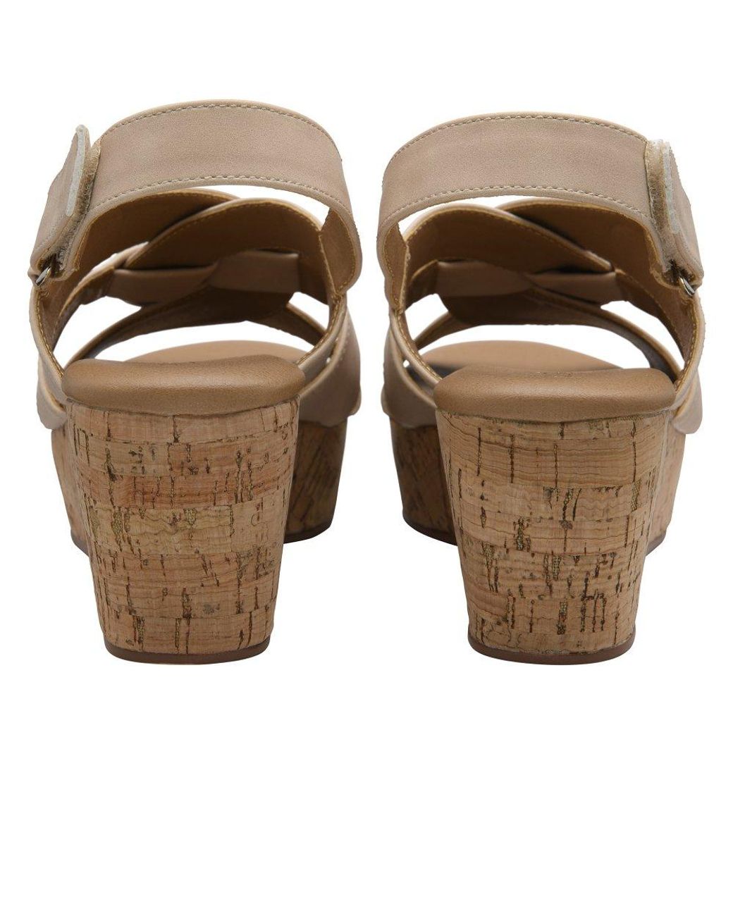 Lotus Metallic Thora Wedge Sandals