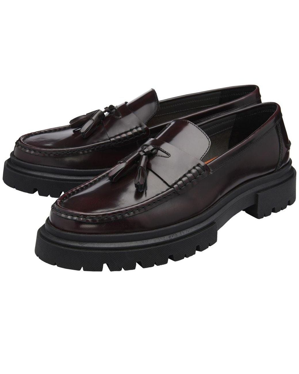 Frank Wright Black Cook Loafers for men