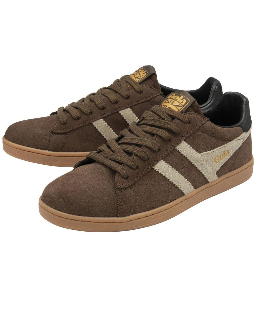 Gola Brown Equipe Ii Suede Trainers for men