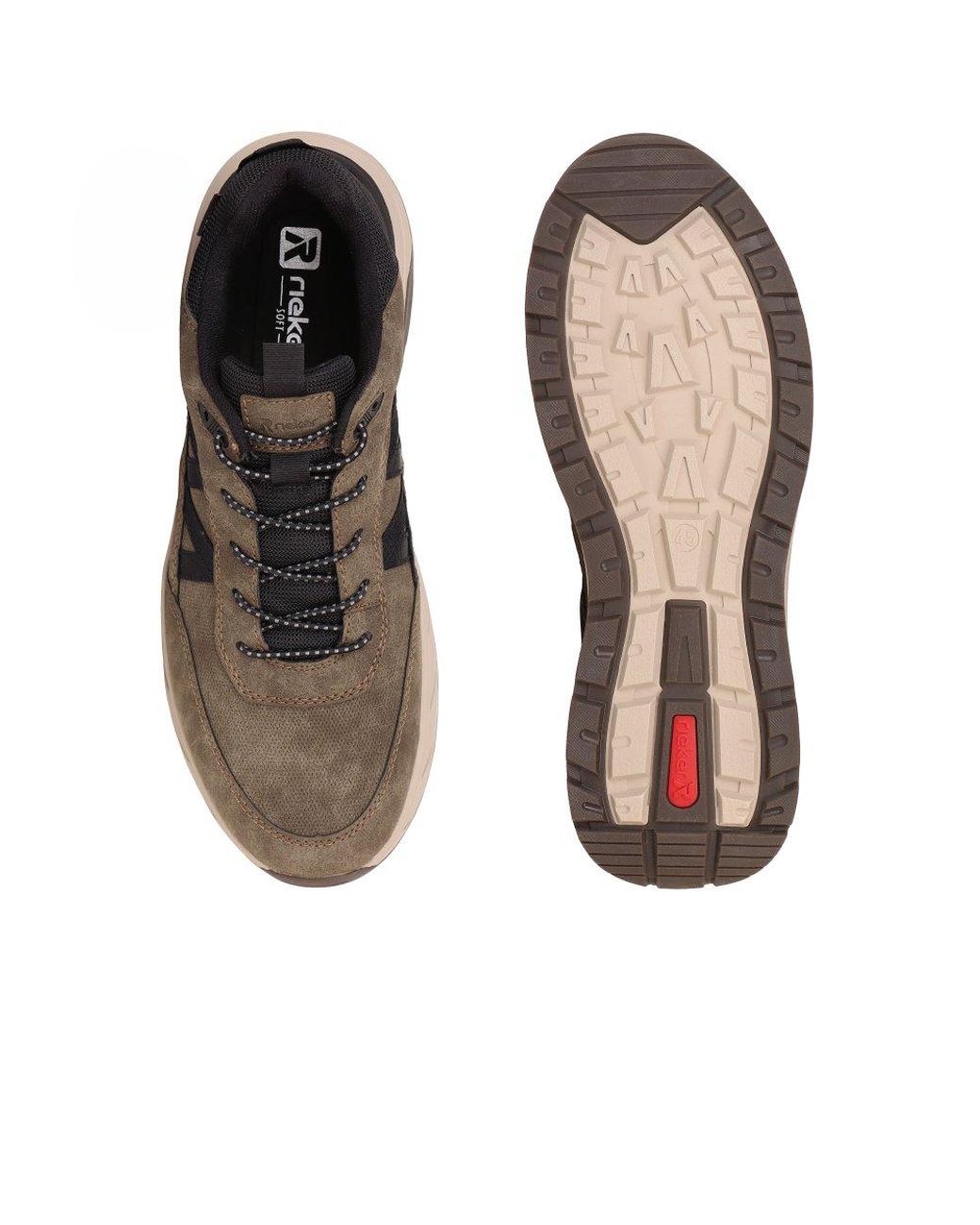 Rieker Brown Prato Trainers for men