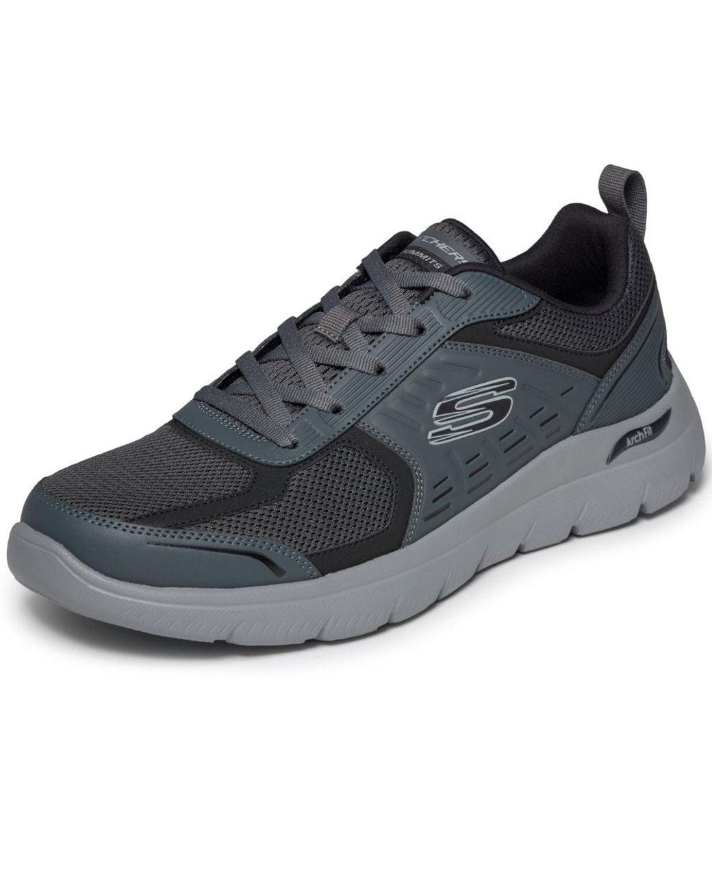 Skechers Gray Arch Fit Summits Leege Trainers for men