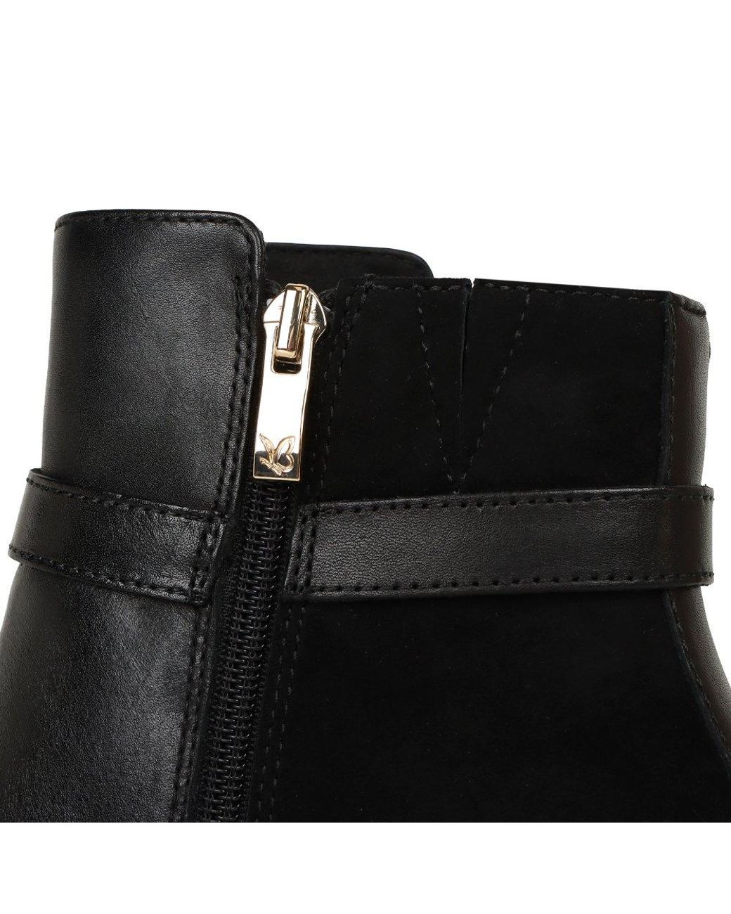 Caprice Black Faith Ankle Boots