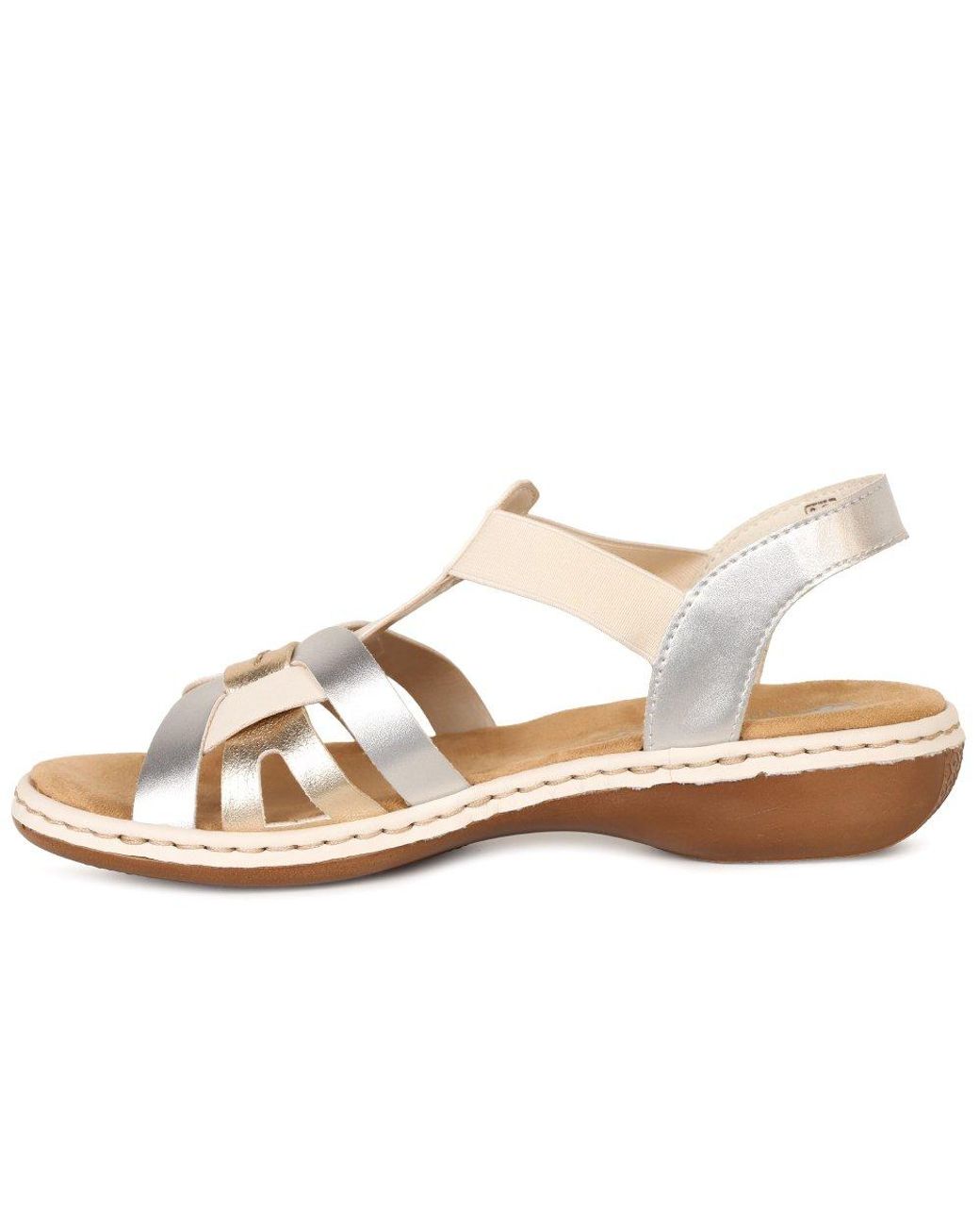 Rieker Metallic Globe Sandals