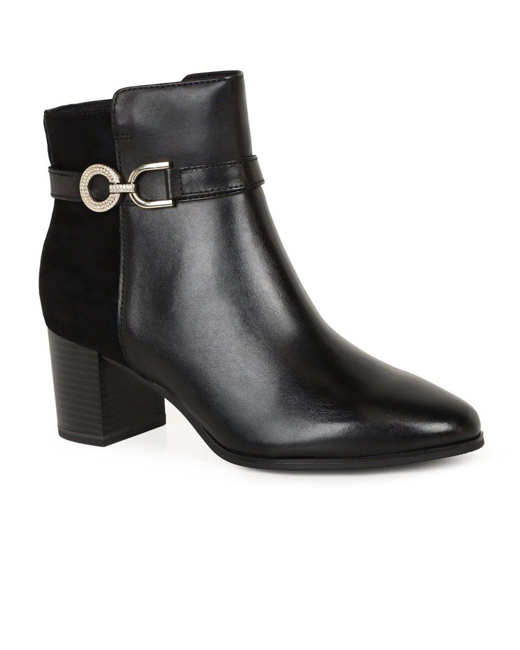 Caprice Black Faith Ankle Boots