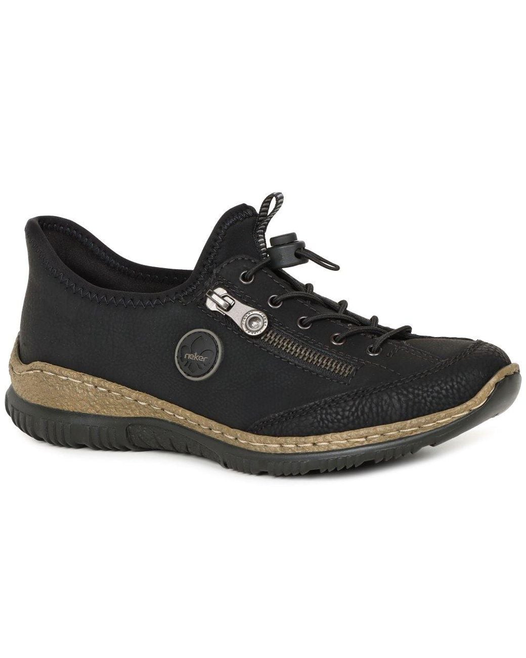 Rieker Black Haxby Shoes
