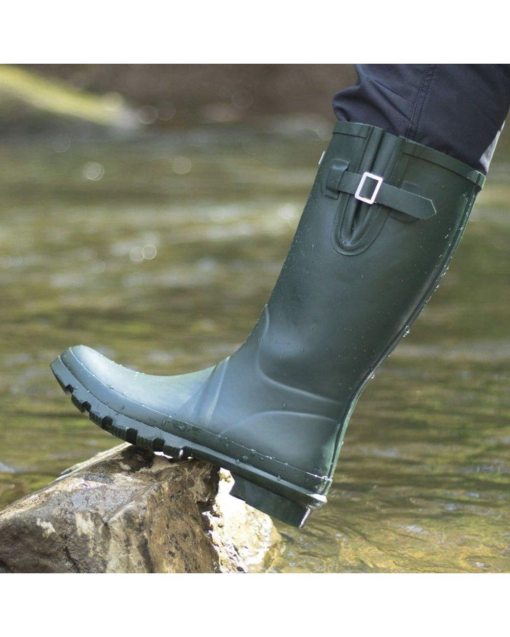 Grisport Green Strap Wellingtons for men
