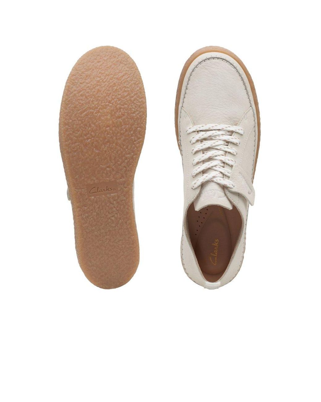 Clarks Barleigh Lace Trainers in White | Lyst Canada