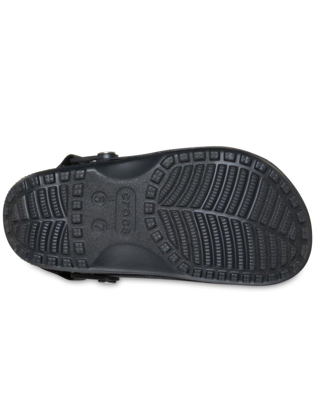 CROCSTM Black Classic Crafted Vegan Suede Clogs