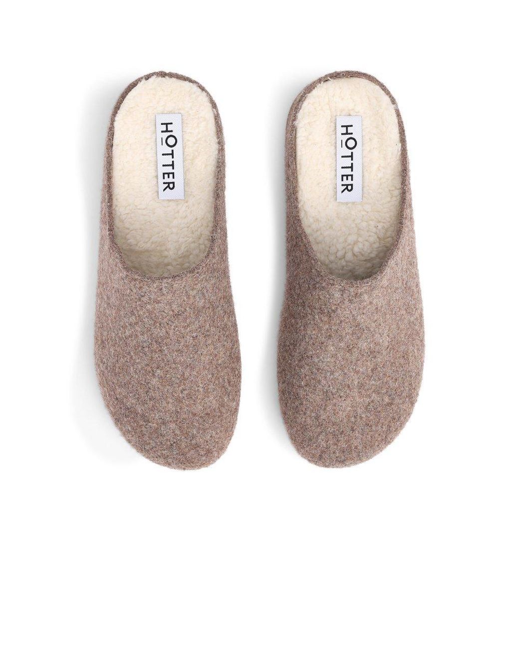 Hotter Gray Lovely Mule Slippers