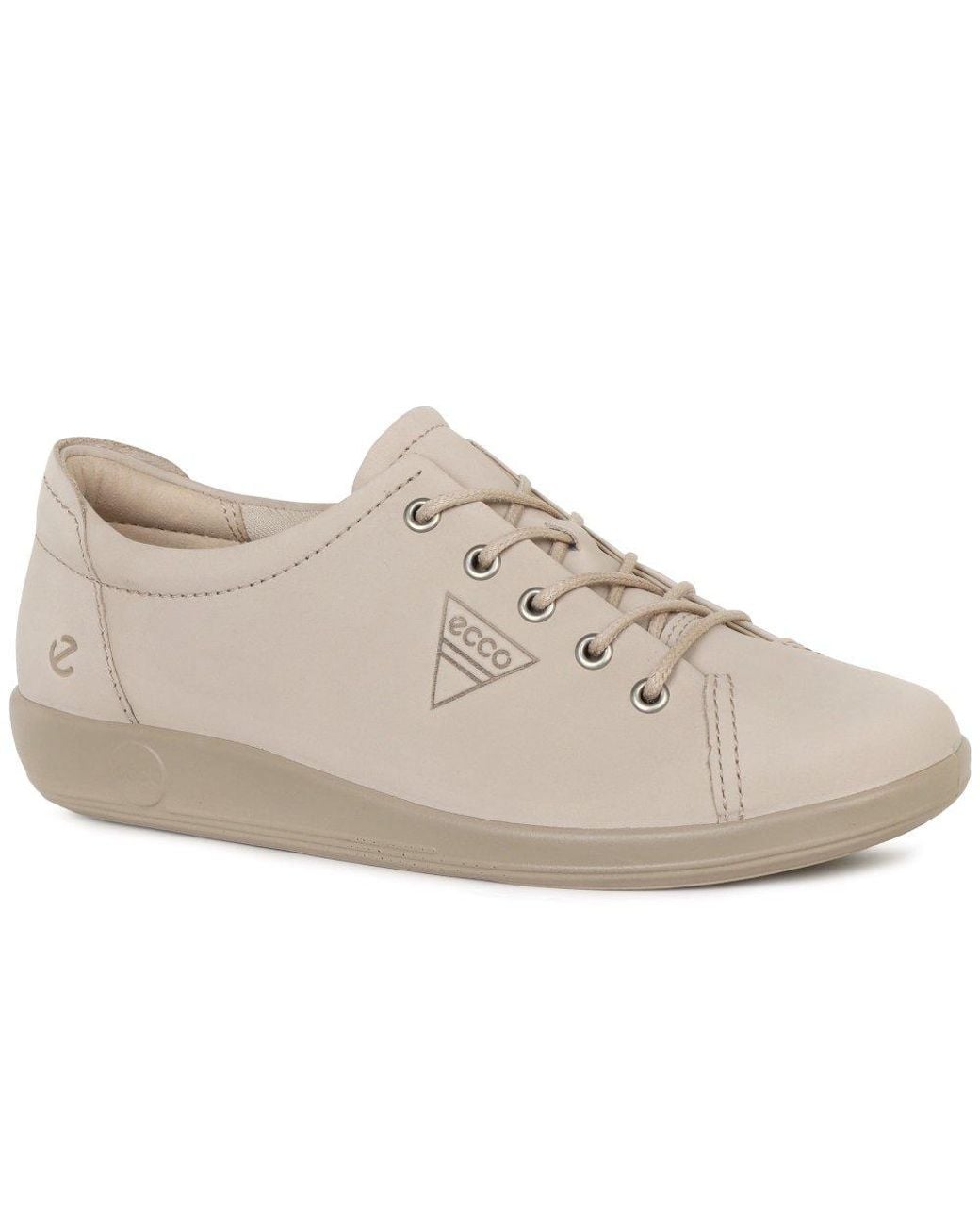 Ecco Gray Soft 2 Lace Trainers