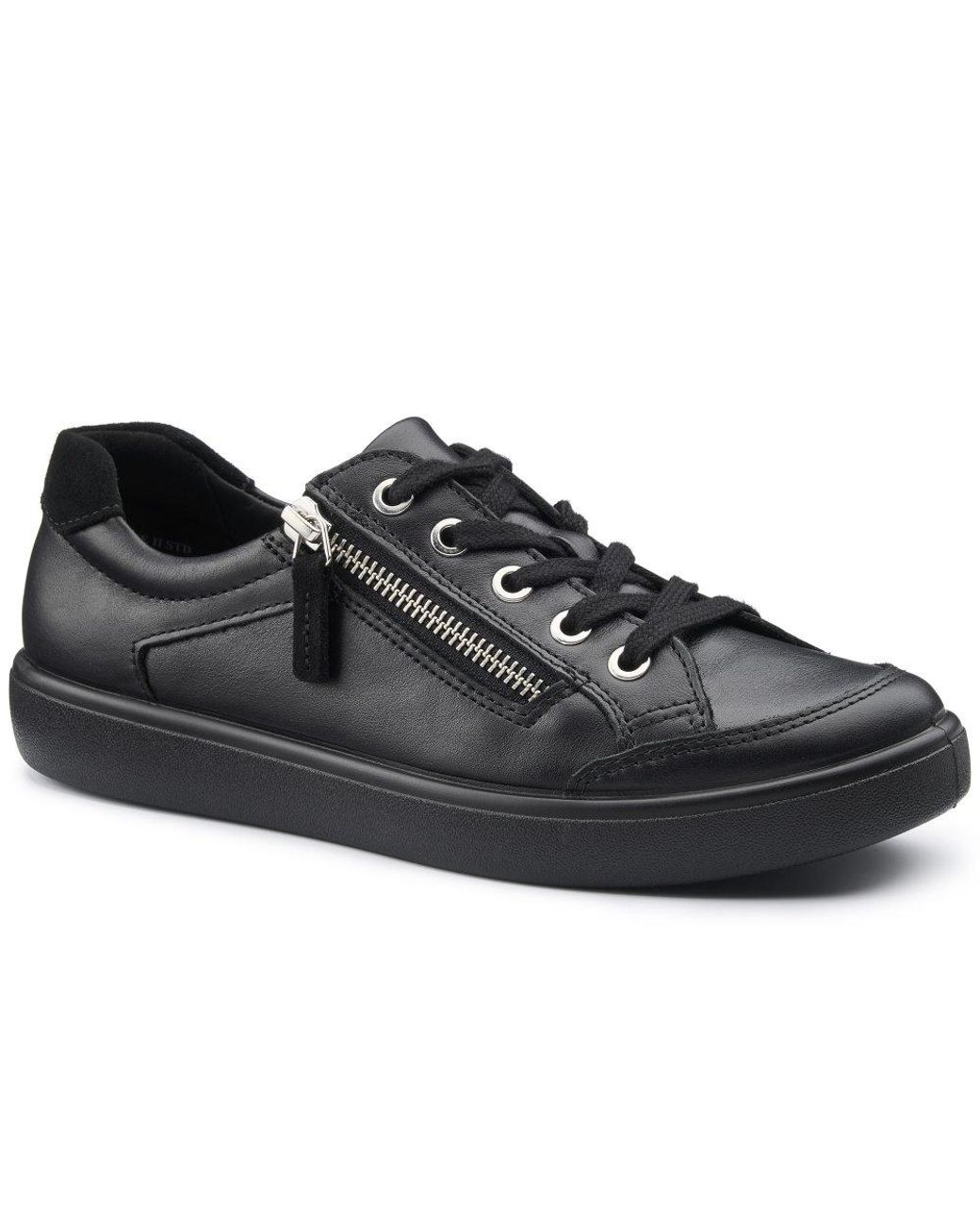 Hotter Black Chase Ii Casual Trainers