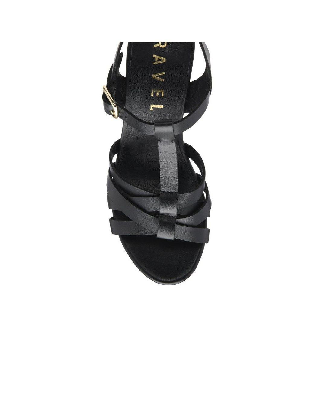 Ravel Black Elsdon Heeled Sandals