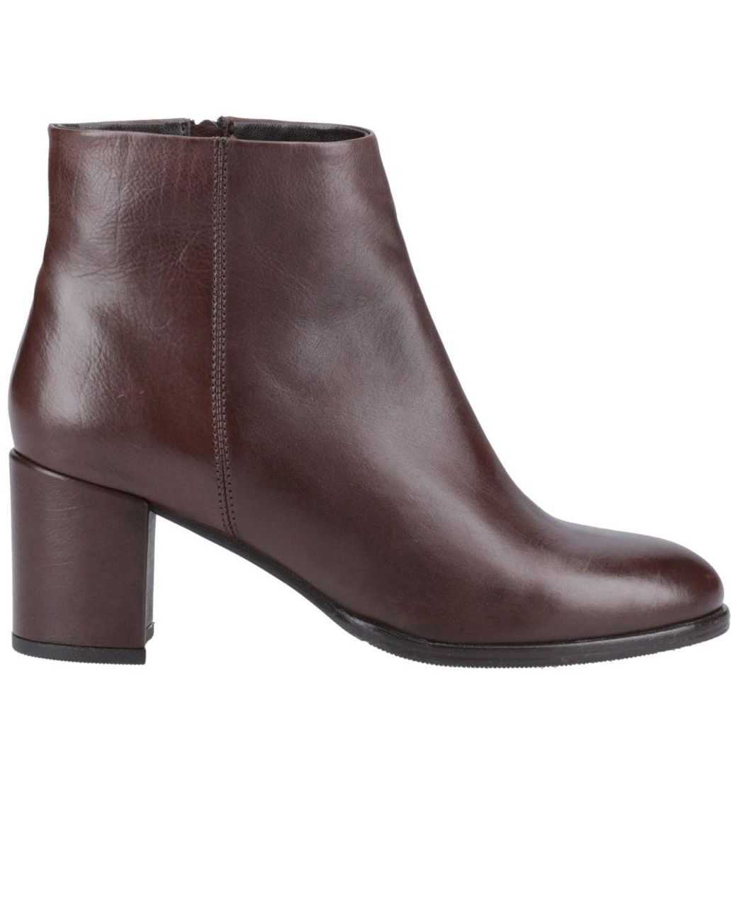 Hush Puppies Brown Claridy Ankle Boots