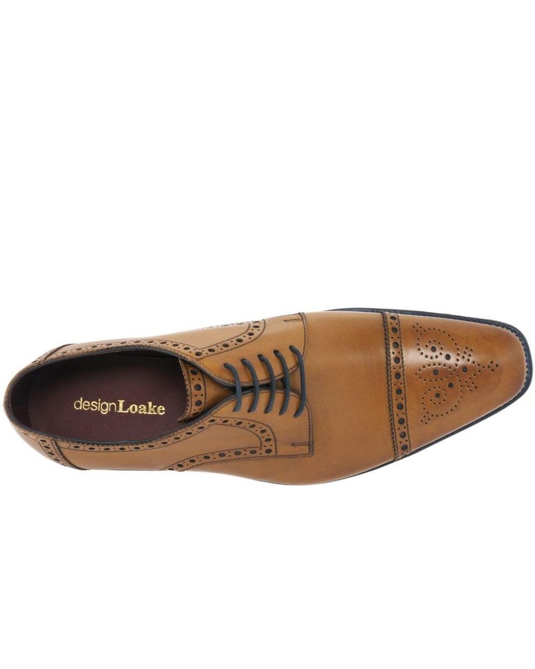 Loake Brown Foley Formal Lace Up Shoes for men
