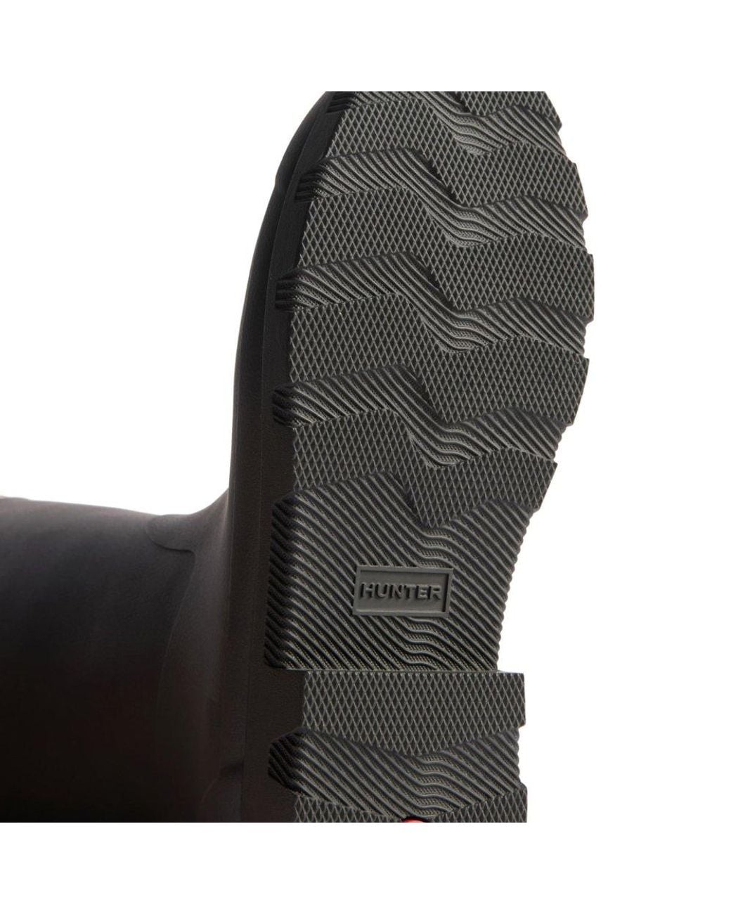 Hunter Black Field Downpour Adjustable Wellingtons for men