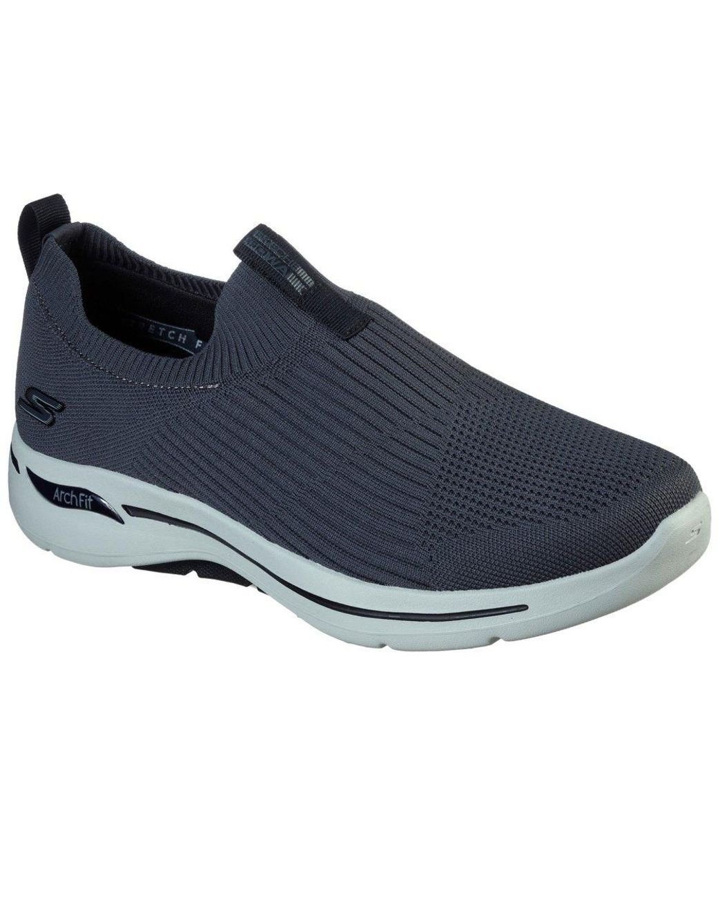 Skechers Go Walk Arch Fit Iconic Slip On Shoes in Black for Men | Lyst UK
