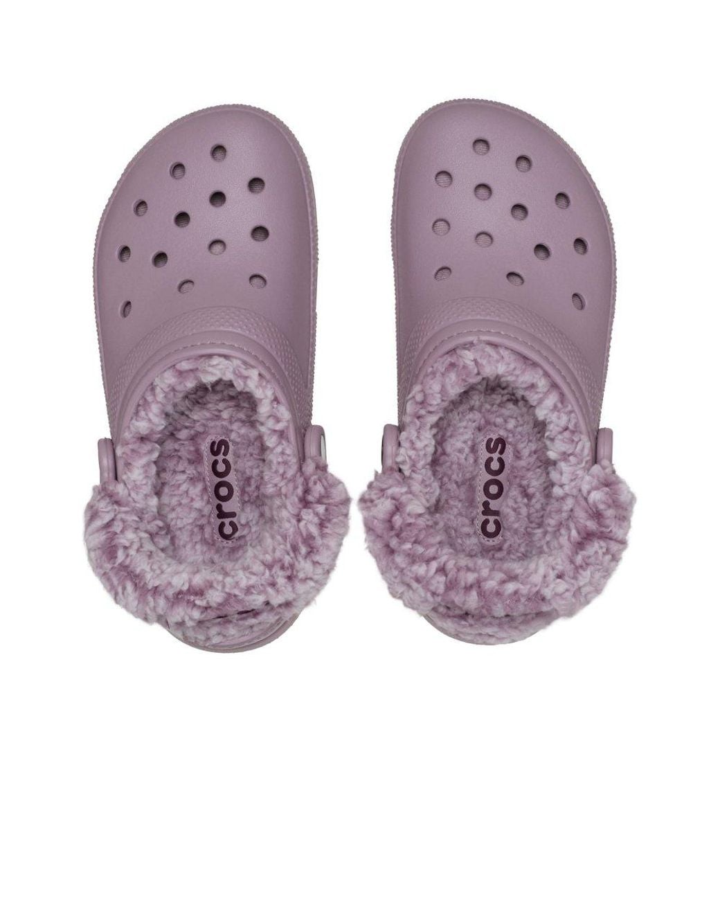 CROCSTM Purple Classic Fleece Lined Clogs