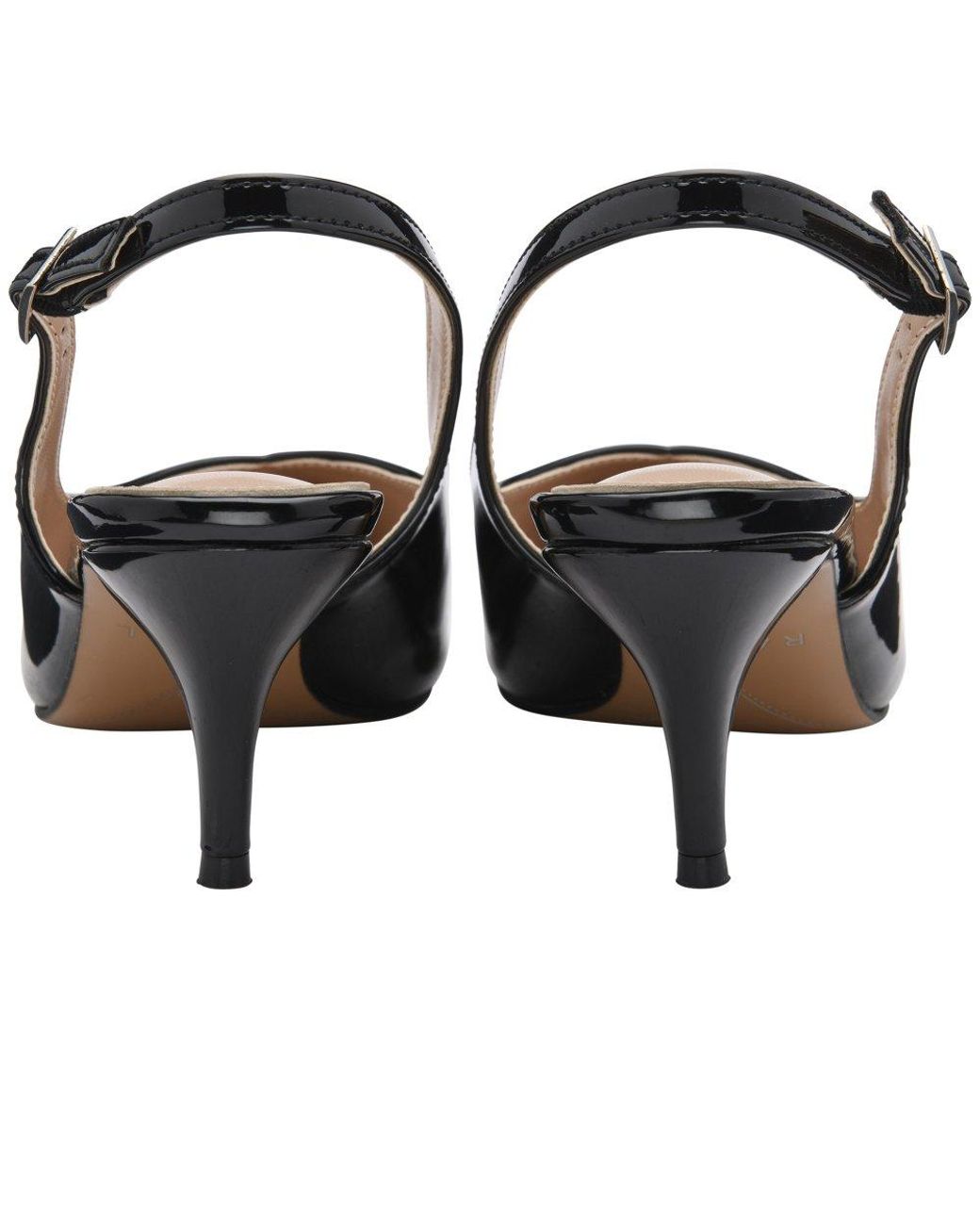 Ravel Black Foston Slingback Court Shoes