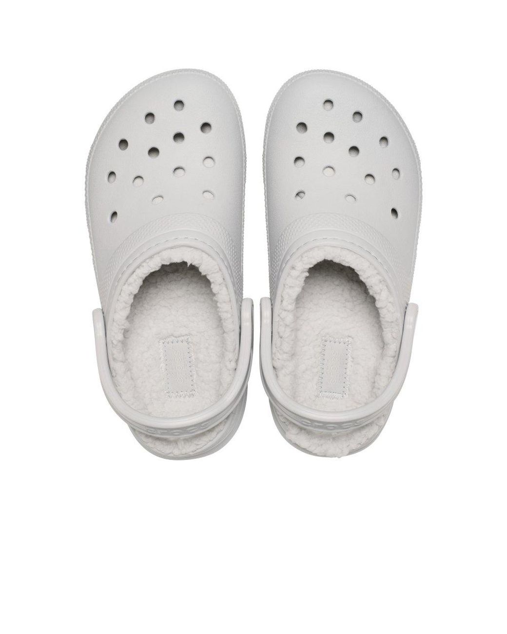 CROCSTM White Classic Lined Clogs for men