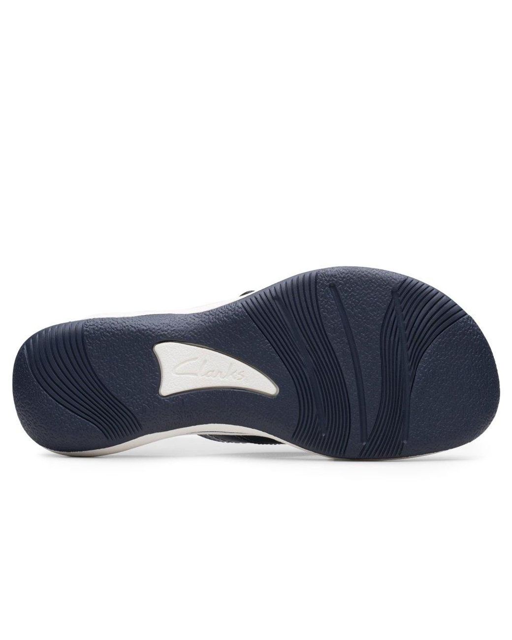 Clarks Blue Brinkley Reyna Toe Post Sandals