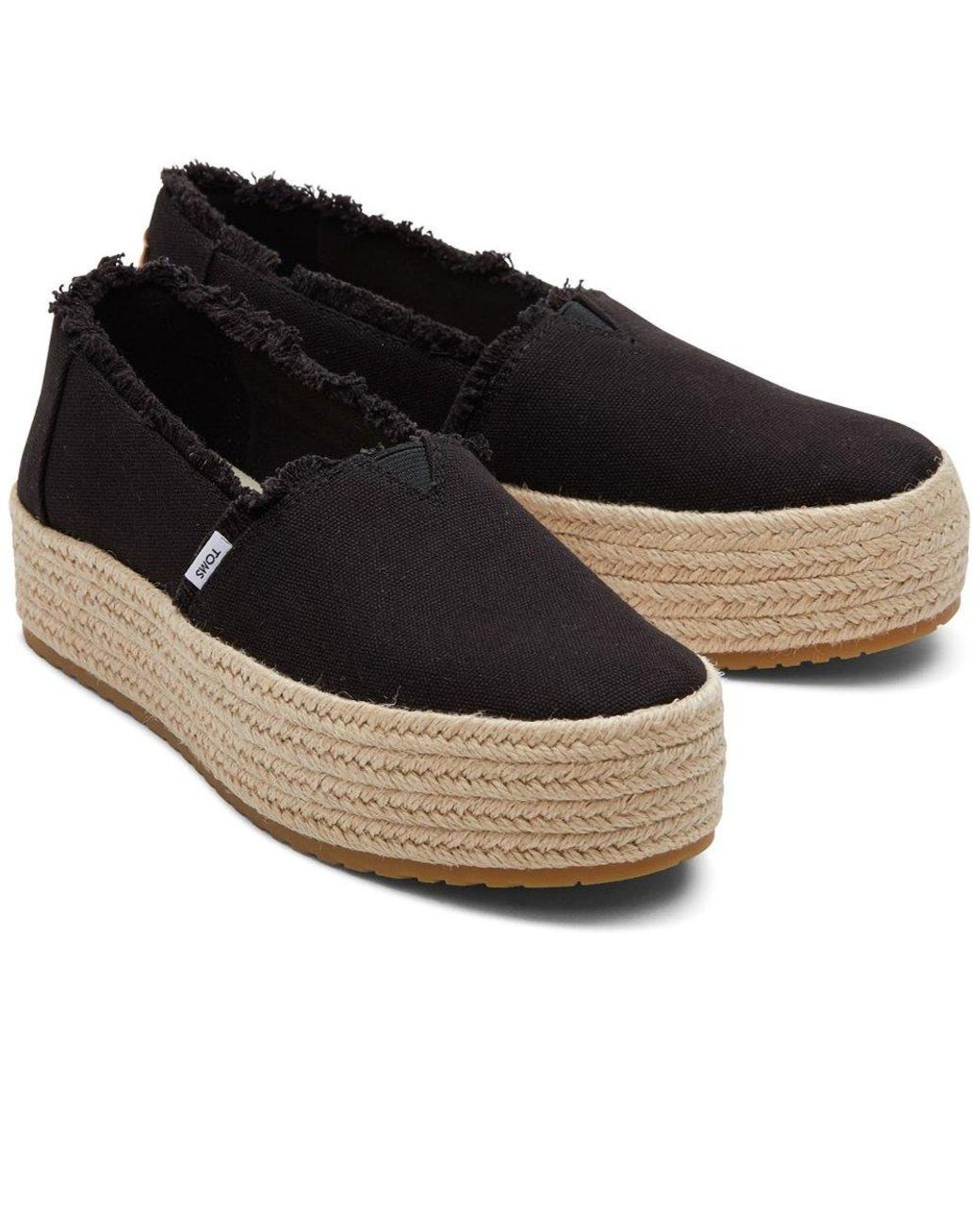 TOMS Black Valencia Espadrilles