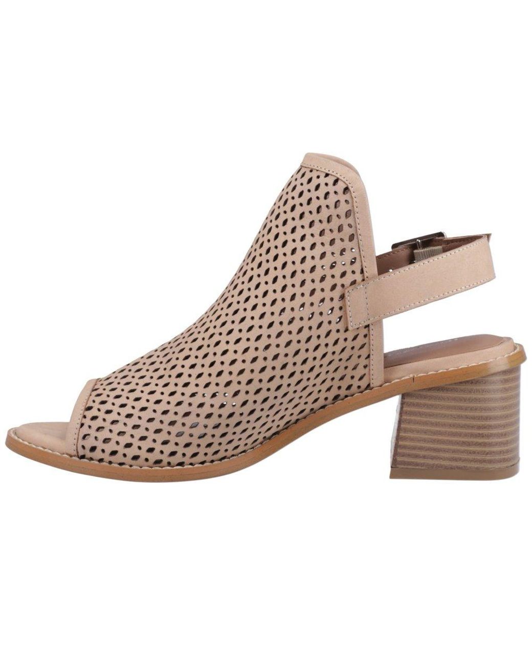 Hush Puppies Natural Louise Heeled Sandals