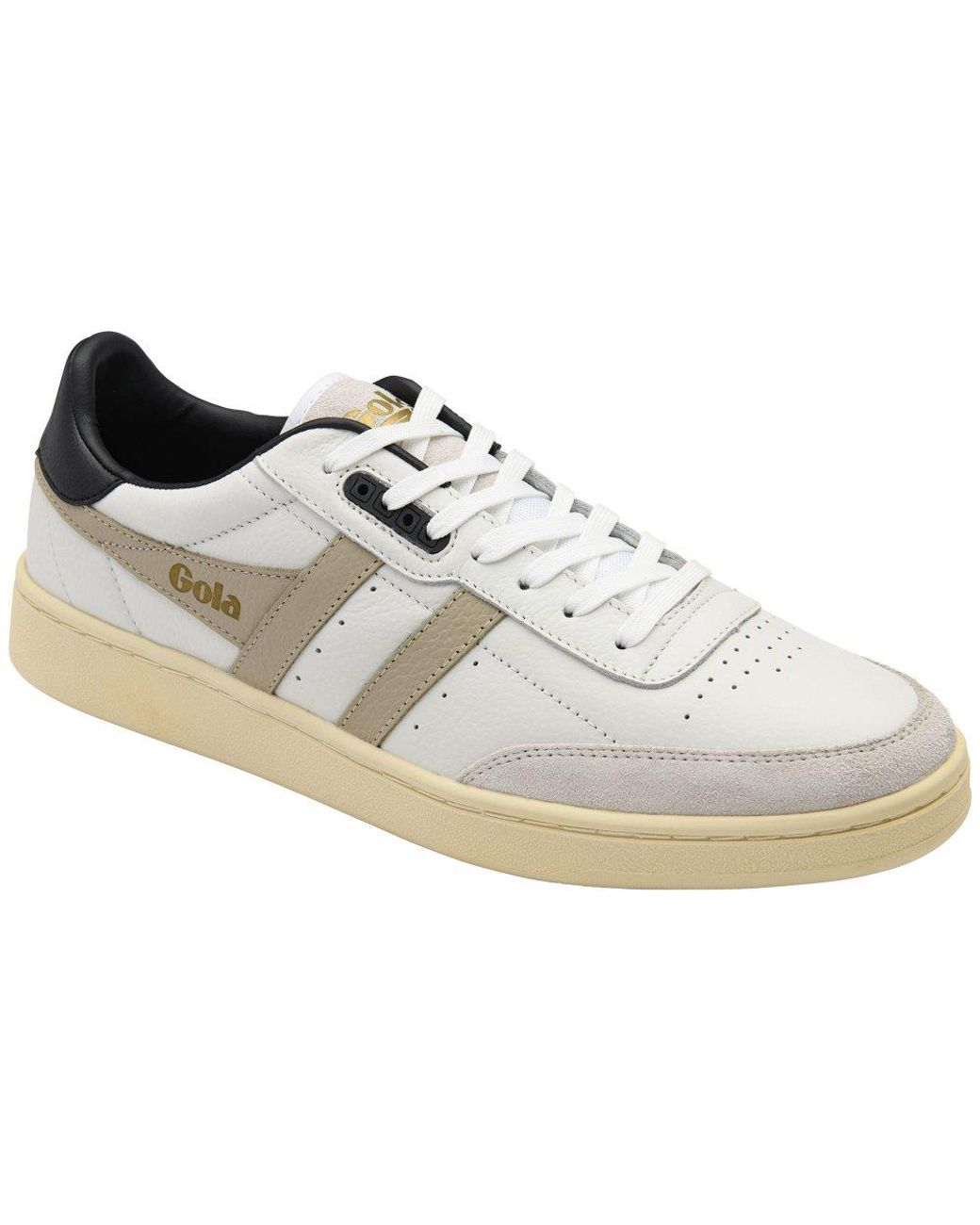 Gola White Contact Leather Trainers for men