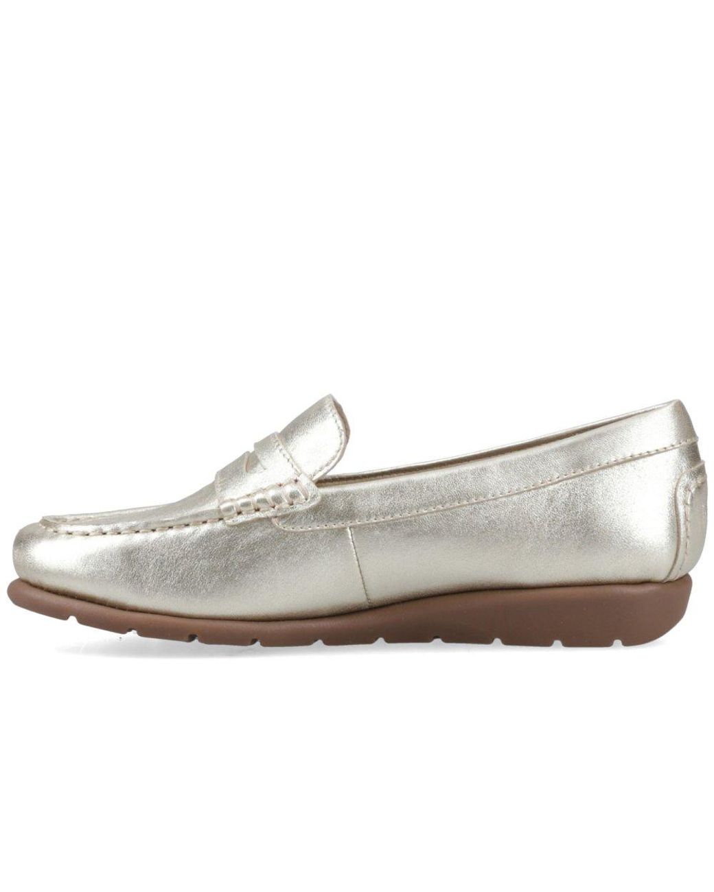 Hush Puppies White Shelby Loafers