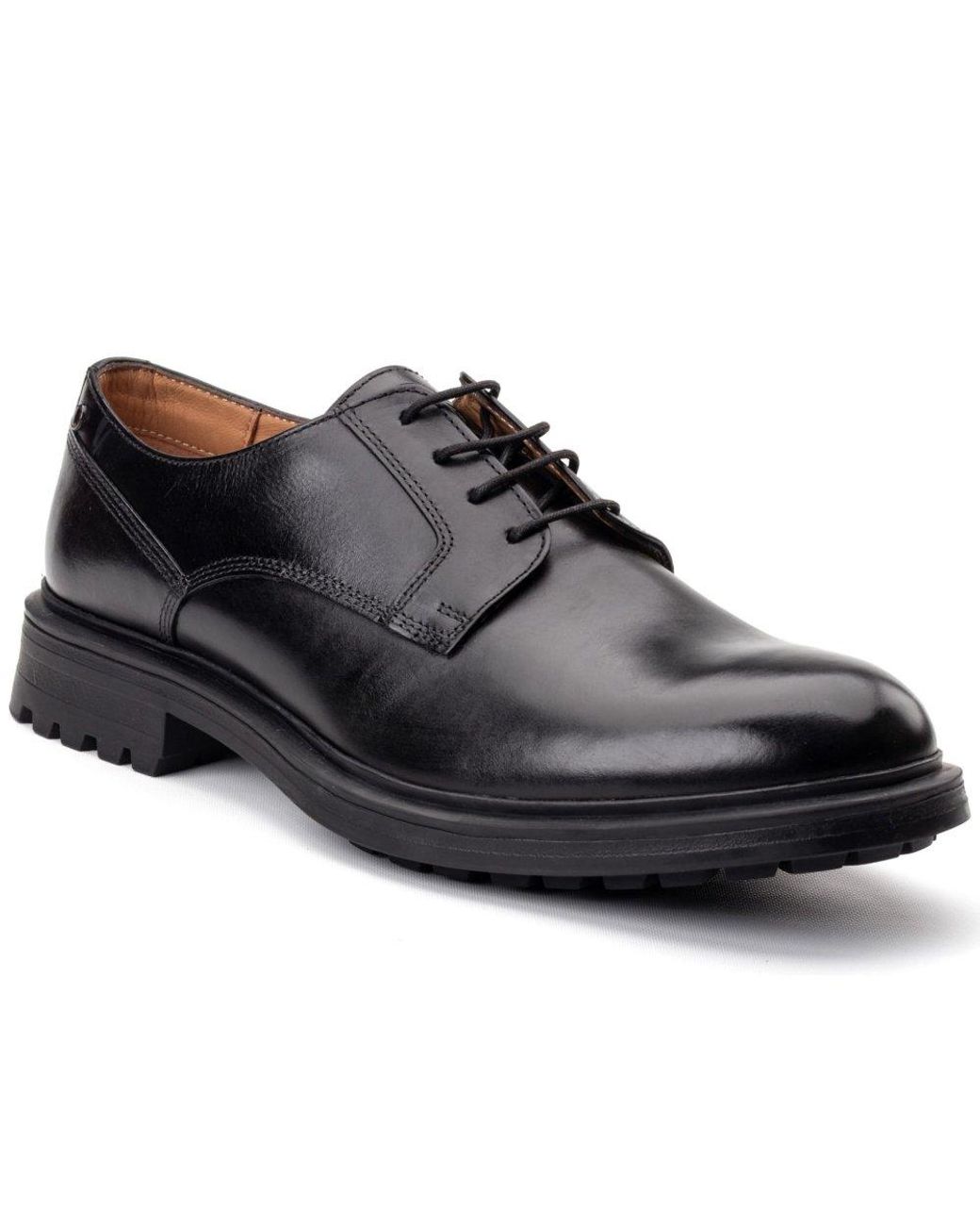 Base London Black Locke Lace Up Shoes for men