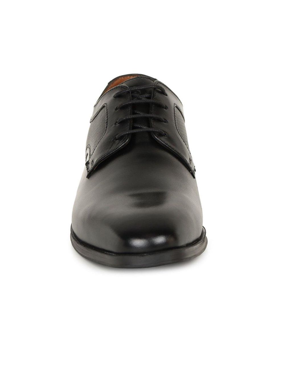 Base London Black Dome Classic Leather Shoes for men