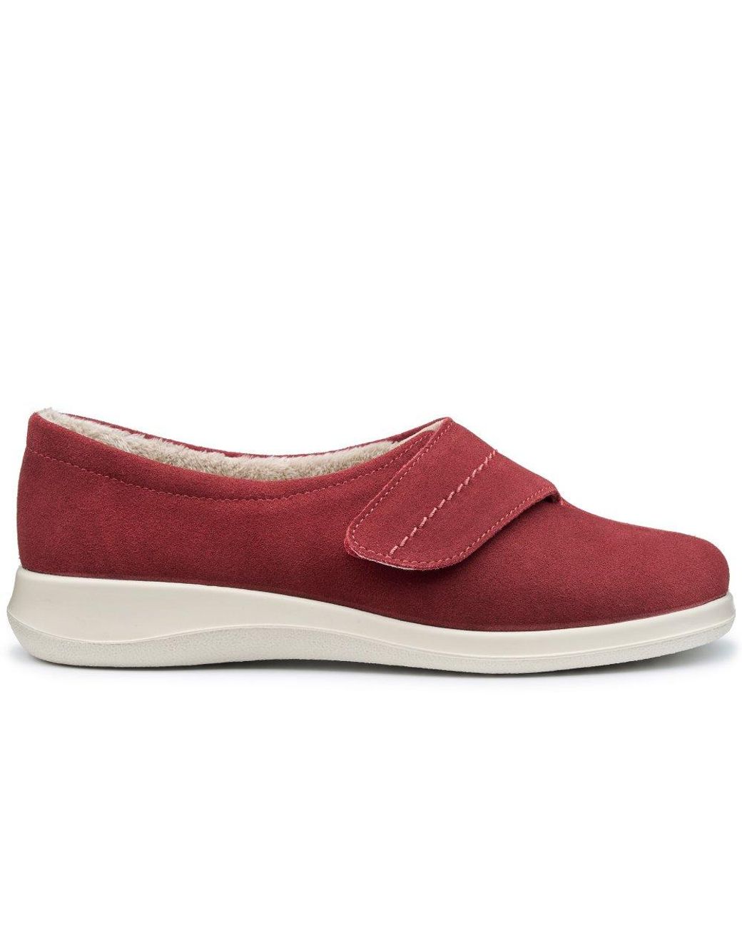 Hotter Red Wrap Slippers