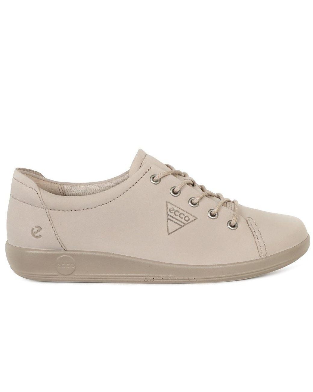Ecco Gray Soft 2 Lace Trainers