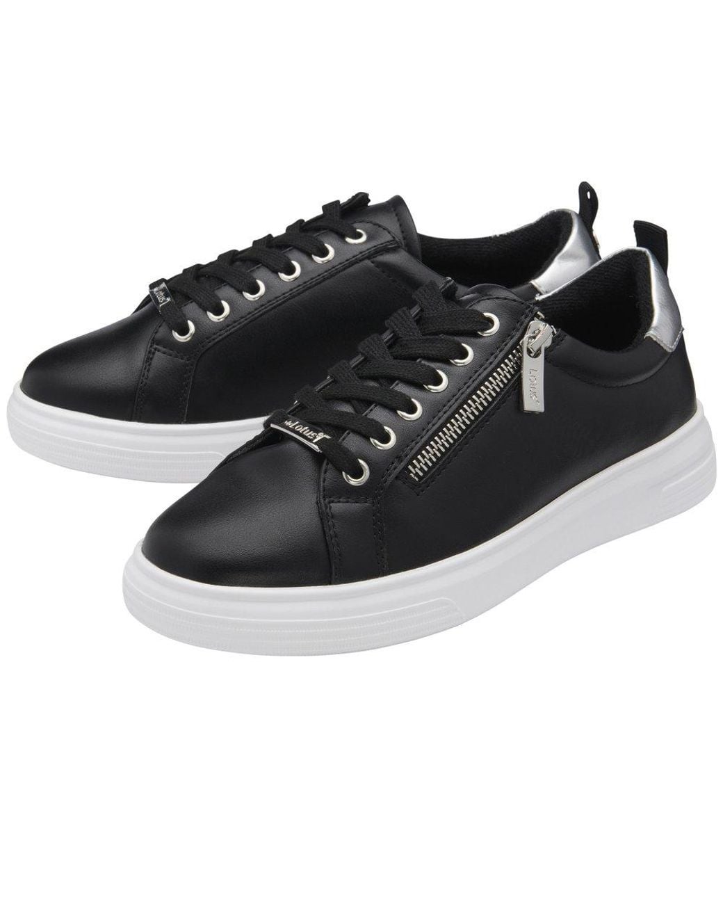 Lotus Black Alessia Trainers