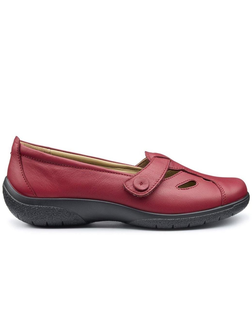 Hotter Red Nirvana T-Bar Casual Shoes