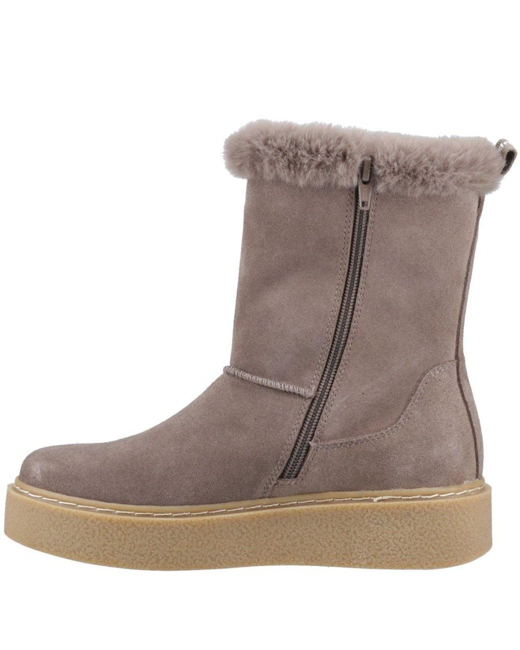 Hush Puppies Brown Becca Calf Boots