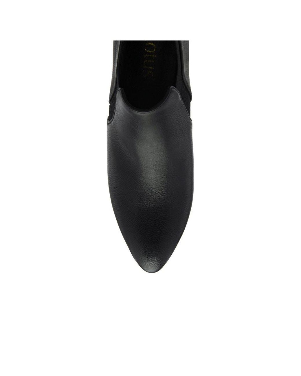 Lotus Black Kristina High Cut Court Shoes