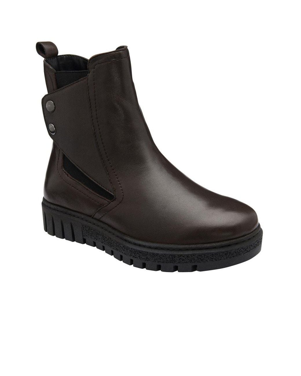 Lotus Black Kairo Ankle Boots