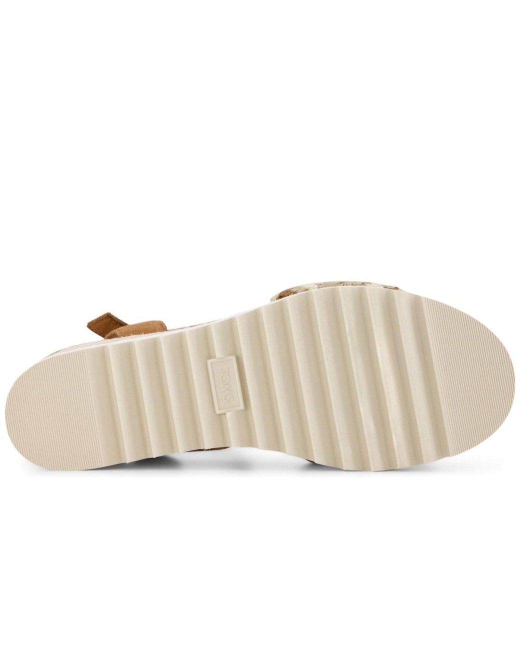 TOMS Metallic Diana Wedge Sandals