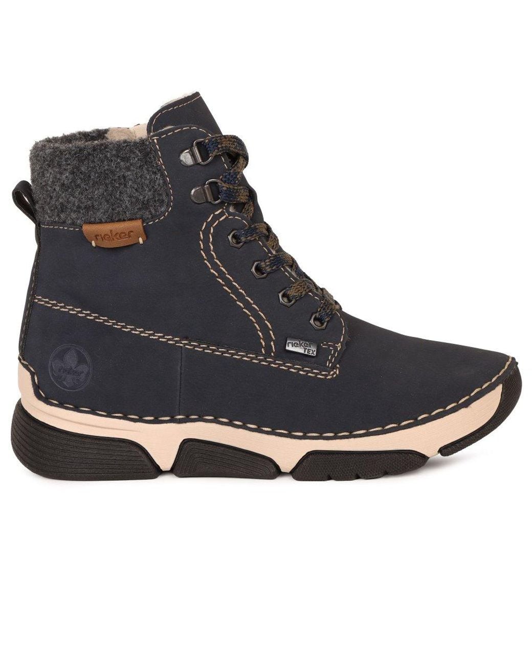 Rieker Blue Stainton Ankle Boots