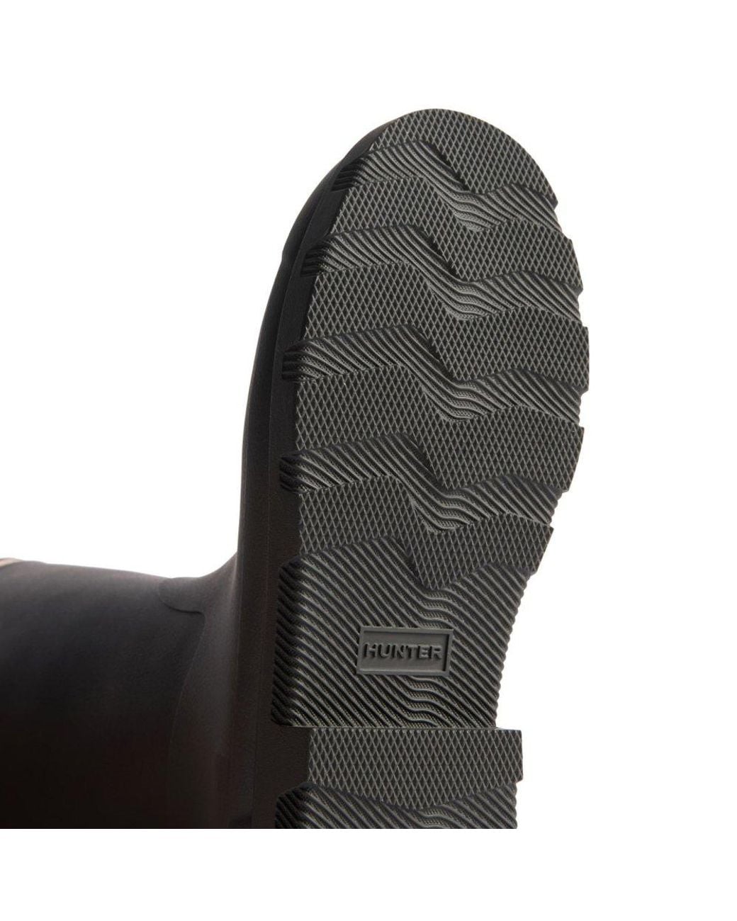 Hunter Black Field Downpour Wellingtons