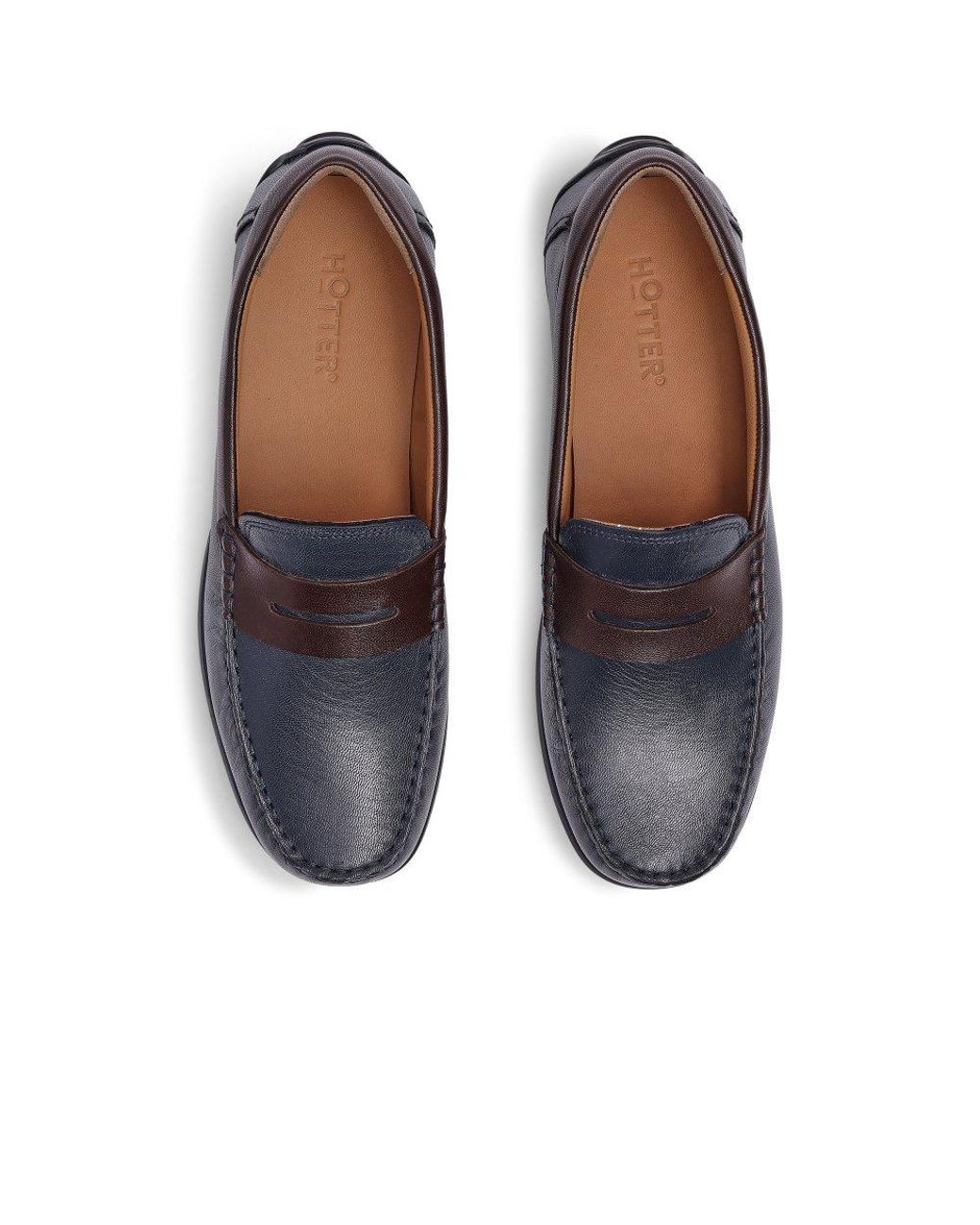 Hotter Blue Ewan Loafers for men