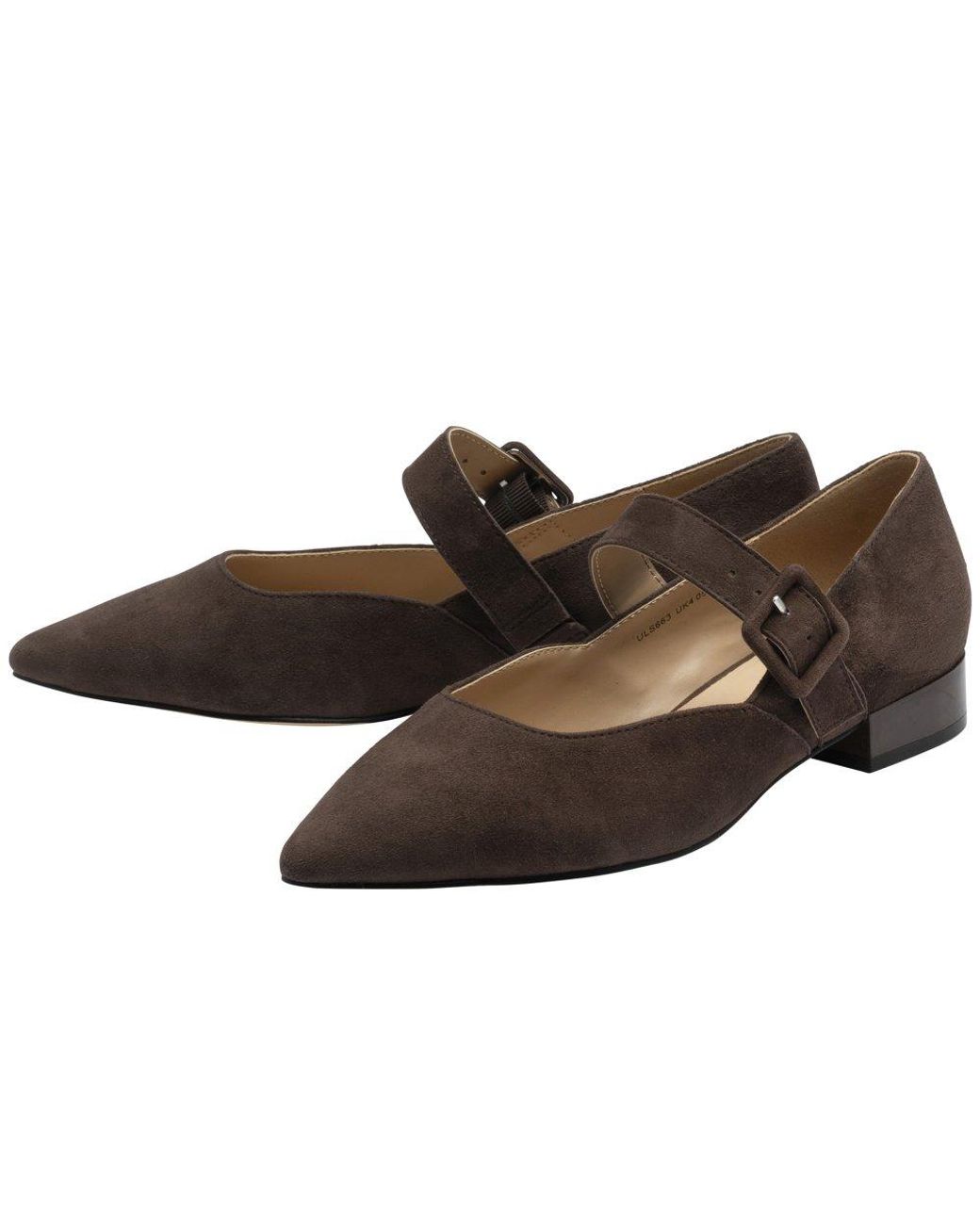Lotus Brown Verbena Mary Jane Pumps